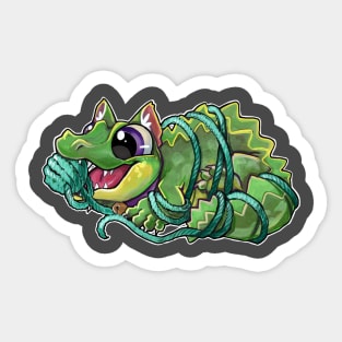 Yarn swamp kitten Sticker